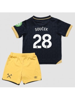 Billige West Ham United Tomas Soucek #28 Tredjedraktsett Barn 2025-26 Kortermet (+ Korte bukser)